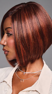 The monofilament top allows you to part it down the middle or to the side