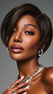 JAYLA by Kim Kimble in MC4/10SS ESPRESSO MARTINI | Dark Brown with Lighter Brown Highlights