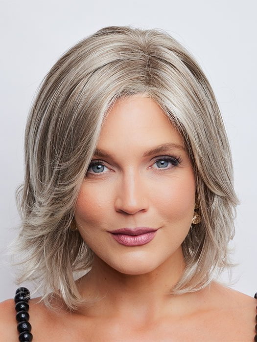KADE by Noriko in ICE-BLOND | Ashy Blonde Base with White Gold Tips with Highlights around face