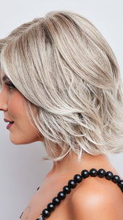 A naturally wavy look with face framing layers