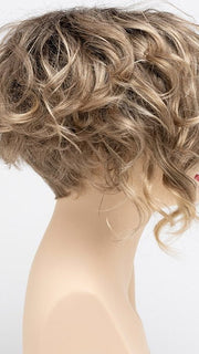 SAHARA BLONDE | Softer Dark Blonde with Light Golden Blonde, and features Chestnut Roots