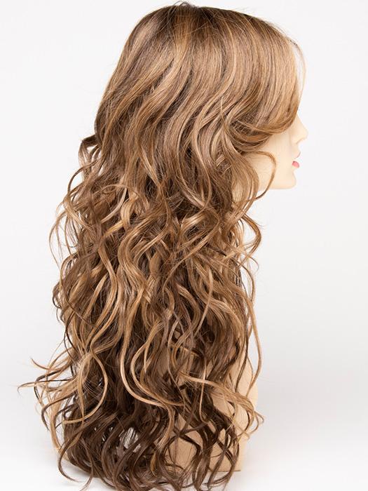 TOASTED SESAME | Medium Brown roots with overall Warm Cinnamon base and Wheat Blonde highlights