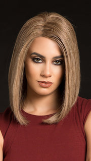 PLF002HM by LOUIS FERRE in 10/6/8 CAFE LATTE | Brown, Dark Brown, and Ash Brown Evenly Blended