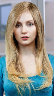 DIAMOND by LOUIS FERRE in T24B/18 MEDIUM SHADE BLONDE | Ash Blonde Blended with Golden Blonde Tones, Blonde Tip