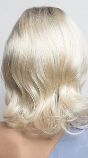 SEASHELL-BLOND-R | Cool White Blonde and Creamy White Tones Blended with Soft Brown Roots