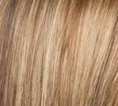 LIGHT BERNSTEIN ROOTED | Light Auburn, Light Honey Blonde, and Light Reddish Brown blend and Dark Roots