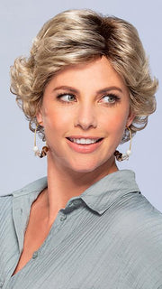 LILY PETITE by Jon Renau in 22F16S8 VENICE BLONDE | Light Ash Blonde and Light Natural Blonde Blend Shaded with Medium Brown