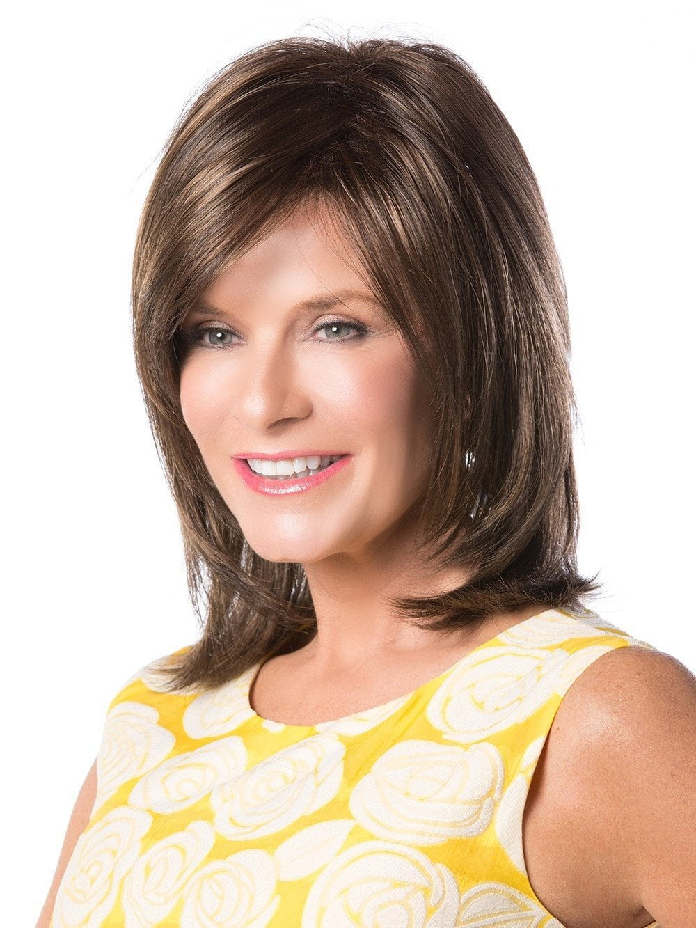 LUMINOUS WIG by Toni Brattin in Light Brown | Honey brown or brown highlighted by the sun