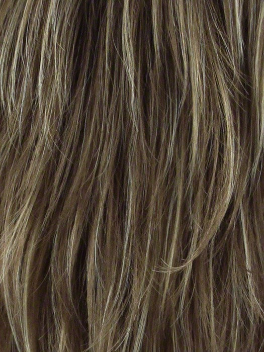MOCHACCINO-R | Light Brown with Strawberry Blonde Highlights and Dark Brown roots