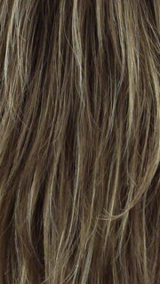 MOCHACCINO-LR | Light Brown with Strawberry Blonde Highlights and Dark Brown roots