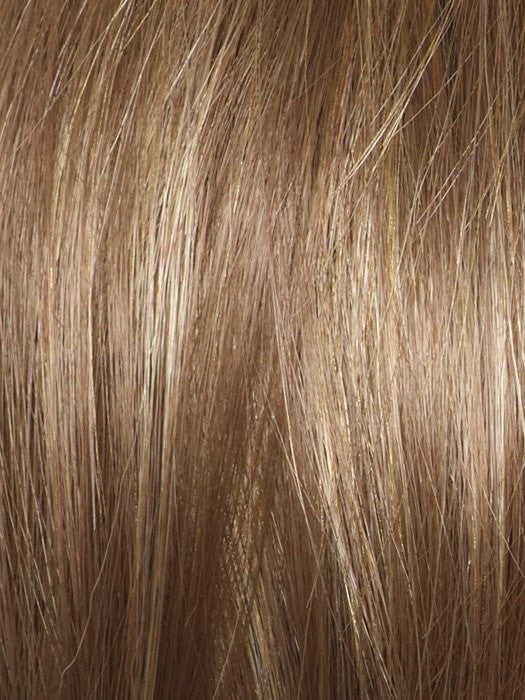 Color Mochaccino R = Rooted Dark with Light Brown base with Strawberry Blonde highlights