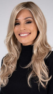 MILES OF STYLE by Jon Renau in SS14/88 SHADED GOLDEN WHEAT | Dark Blonde Evenly Blended with Pale Blonde Highlights and Dark Roots