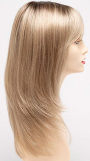 CHAMPAGNE SHADOW | Soft Dark Blonde with Platinum Highlights and Chestnut Roots