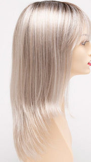 SILKY BEIGE | Light Platinum Blonde with Dark Brown Roots 