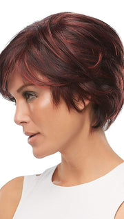 At last, the perfect mashup of pixie shortness and long front layers! The SmartLace front, monotop, and 100-percent hand tied cap look and feel supremely natural