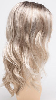 SILKY BEIGE | Light Platinum Blonde with Dark Brown Roots 