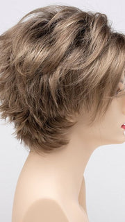 SAHARA-BLONDE | Softer Dark Blonde with Light Golden Blonde, and features Chestnut Roots