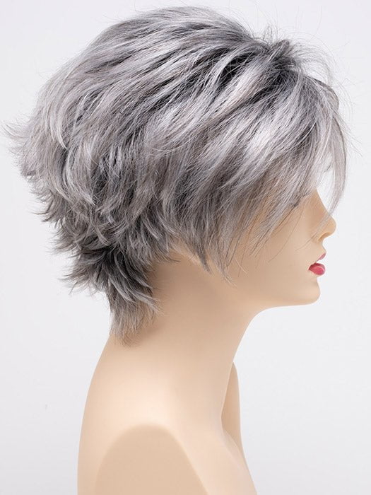 STERLING-SHADOW | Medium Salt-and-Pepper Grey with Darker Brown Roots