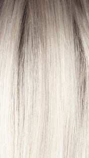 MILKY-OPAL-R | A Blend of Creamy Blonde and White Blonde Rooted with Warm Brown