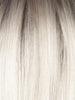 MILKY-OPAL-R | A Blend of Creamy Blonde and White Blonde Rooted with Warm Brown