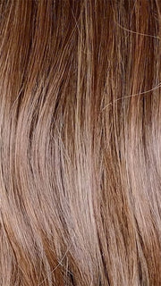 MOCHA WITH CREAM | Light Ash Brown with Caramel Brown and Medium Honey Blonde, Dark Brown Roots