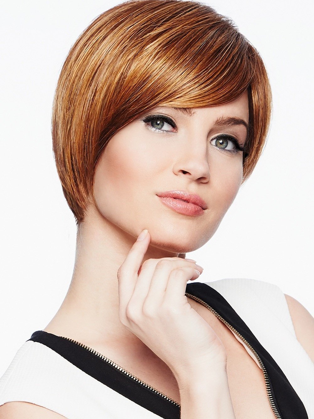 This contemporary salon trend is short and offers an asymmetrical cut