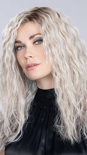 The lace front mimics the appearance of natural hair growth | The wig pictured has been heat styled