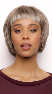 NELL by Rene of Paris in SANDY-SILVER | Graduate Grey to Medium Grey with hints of Warm Brown that transitions into Light Grey in front