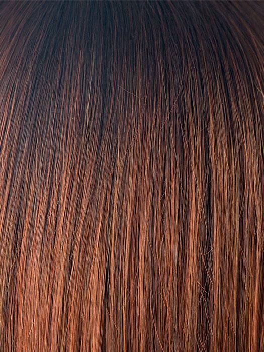 CRIMSON-LR | Light Copper blended with Medium Copper and Deep Burgundy roots