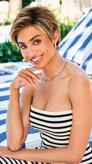 OUT THE DOOR by Gabor in GF11-25SS HONEY PECAN | Chestnut Brown base blends into multi-dimensional tones of Brown and Golden Blonde