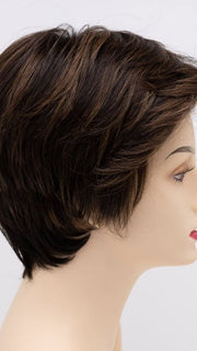 AMARETTO-CREAM | Dark Brown roots with overall Medium Brown base with Honey Blonde highlights