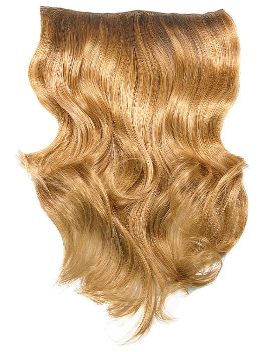 A ready-to-wear single-piece hair extension that molds to the contours of the head