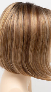 GOLDEN NUTMEG | Medium Brown roots with overall Warm Cinnamon base and Golden Blonde hightlights