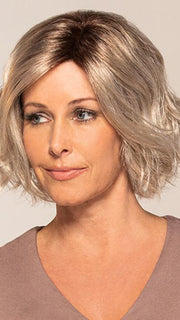 QUINN by Jon Renau in FS17/101S18 PALM SPRINGS BLONDE | Light Ash Blonde with Pure White Natural Violet Bold Highlights, Shaded with Dark Natural Ash Blonde