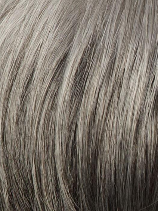 R119G SILVER & SMOKE | Light Brown with 80% Gray in Front Gradually Blending into 50% Gray Towards the Nape
