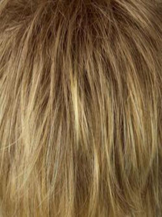 R13F25 Praline Foil - Neutral medium blonde with pale gold highlights around the face