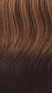 R3329S+ - Glazed Auburn - Rich Dark Reddish Brown with Pale Peach Blonde highlights