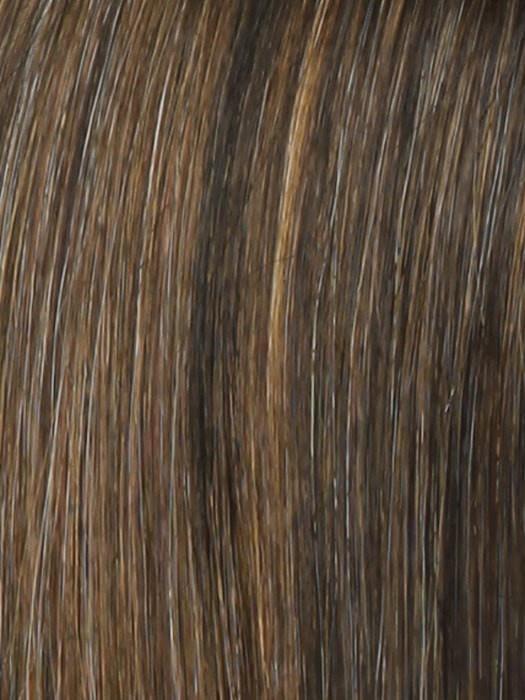 R829S+ GLAZED HAZELNUT | Rich Medium Brown with Ginger Highlights blended throughout