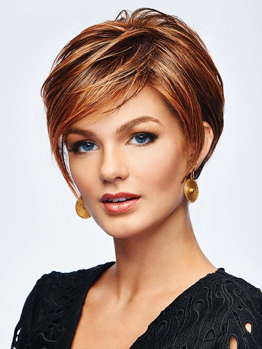 TAKE IT SHORT by Hairdo in R3025S+ GLAZED CINNAMON | Medium Reddish Brown with Ginger highlights