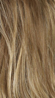 RH12/26RT4 | Light Brown with Chunky Golden Blonde Highlights and Dark Brown Roots