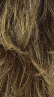 Color RH268 = GOLDEN BROWN WITH COPPER BLONDE HIGHLIGHTS