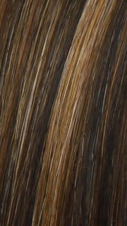 RL8/29SS SHADED HAZELNUT | Warm Medium Brown Evenly Blended with Ginger Blonde and Dark Roots