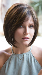 JOLIE by Noriko in Kahlua Blast | Medium Brown with Golden Blonde highlights on front and top