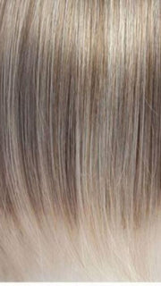 ICE-BLOND | Ashy blond base with white gold tips and highlights on face