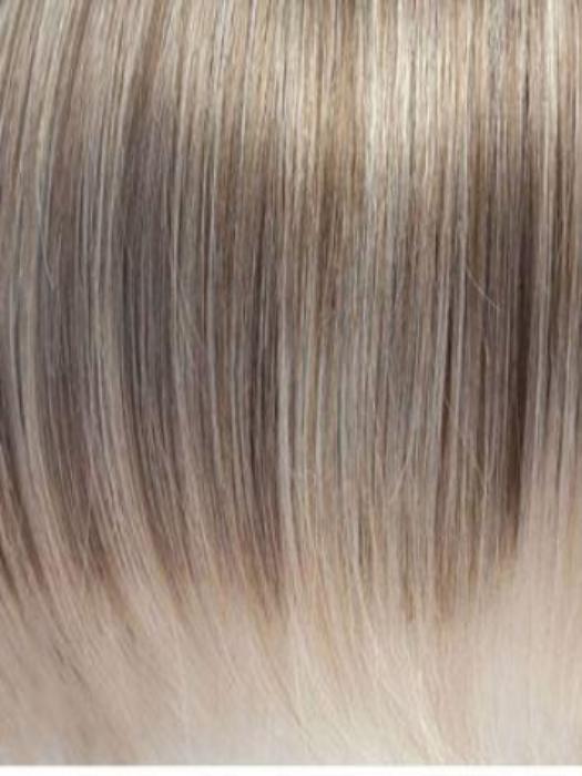 ICE-BLOND | Ashy blond base with white gold tips and highlights on face