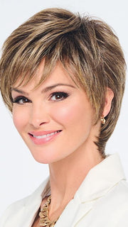 FIERCE AND FOCUSED by Raquel Welch in RL9/24SS ICED CAFÉ LATTE | Dark Brown shaded with Golden Brown