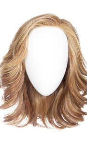FLIP THE SCRIPT by Raquel Welch in RL12/22SS SHADED CAPPUCCINO | Light Golden Brown Evenly Blended with Cool Platinum Blonde Highlights with Dark Roots