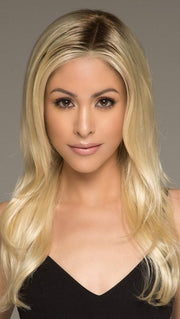 MILES OF STYLE by RAQUEL WELCH in SS613 SHADED PLATINUM | Light Dark Brown with Subtle Warm Highlights Roots
