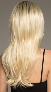 MILES OF STYLE by RAQUEL WELCH in SS613 SHADED PLATINUM | Light Dark Brown with Subtle Warm Highlights Roots