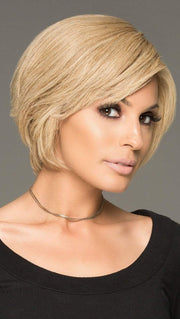 SUCCESS STORY by Raquel Welch in R1621S+ GLAZED SAND | Dark Natural Blonde with Cool Ash Blonde Highlights on Top (This piece has been styled and straightened)